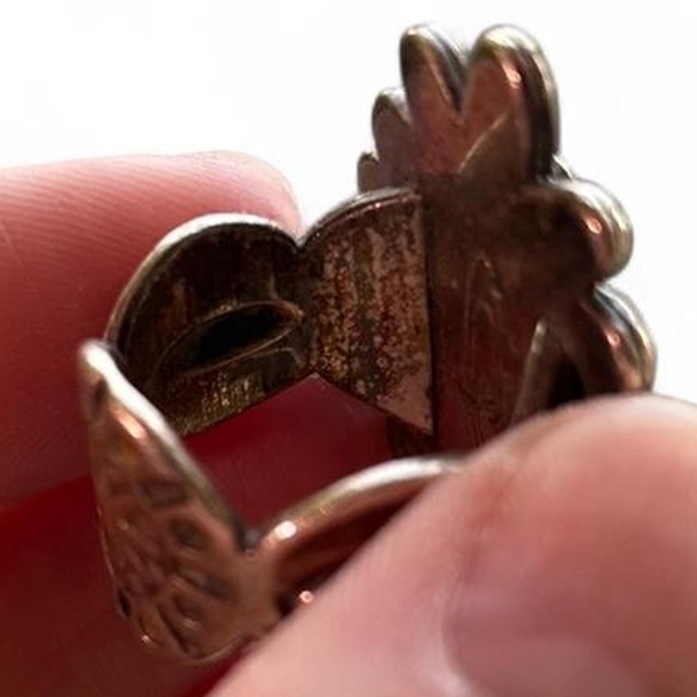 Turquoise and Bronze Statement Ring - Picture 6 of 8